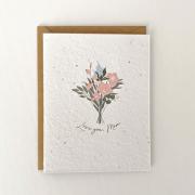 Plantable Greeting Card - Love you, Mom