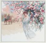 A girl in a white