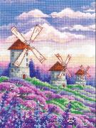 Landscape with windmills