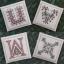 Alphabet Ornaments - UVWX