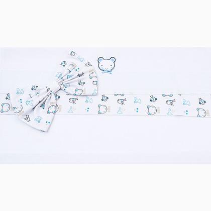 Baby carriage sheet set - Baby Bear - Sky Blue