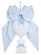 Birth Ribbon - Pois Baby Bear - Sky Blue