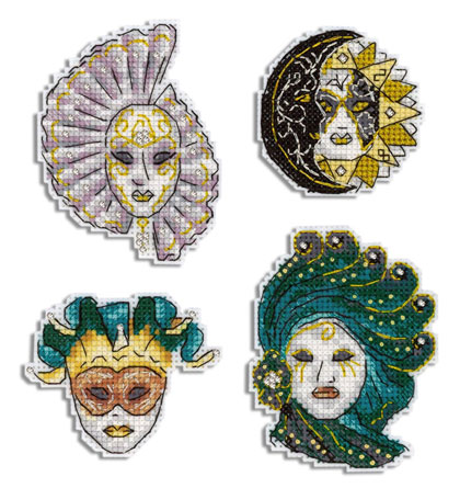 Venetian masks - Magnets