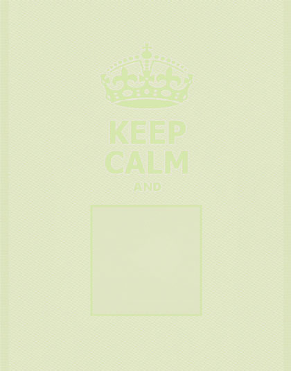 Kitchen towel - Keep Calm - Green