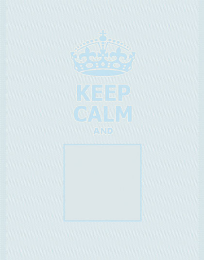Kitchen towel - Keep Calm - Sky Blue