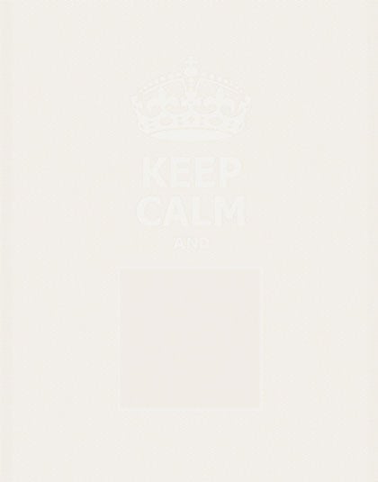 Kitchen towel - Keep Calm - White