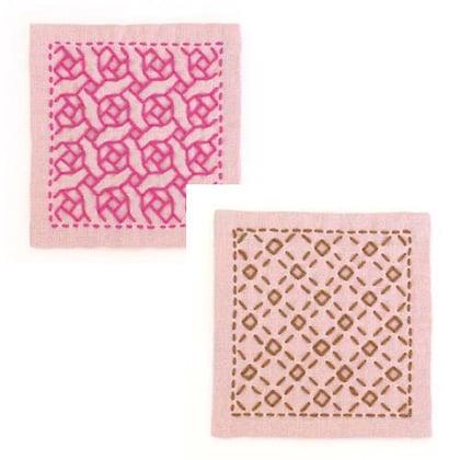 Sashiko Coaster Set Olympus SK298 Sashiko Coaster Set Olympus SK298