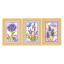 Bird with flowers set of 3