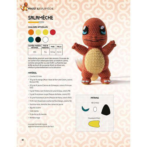 Pokémon au crochet - Donnez vie à vos Pokémon préférés grâce - Librairie  Eyrolles