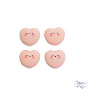 Resin Puff Heart Cabochons