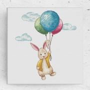 Bunny Rabbit and baloons