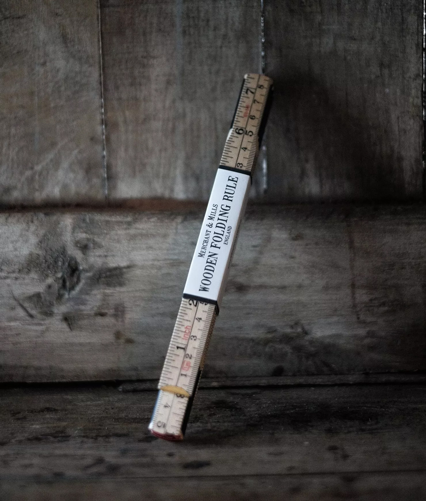 Wooden on sale folding ruler