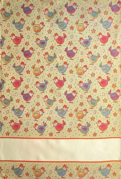 Kitchen towel - Piumette - Little hens