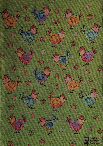 Kitchen towel - Piumette - Rainbow - NO Aida