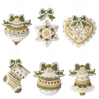 Felt Ornaments Applique Kit - Winter Wonderland From Bucilla - Bucilla -  Kits - Casa Cenina