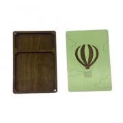 Wooden box - Green Balloon
