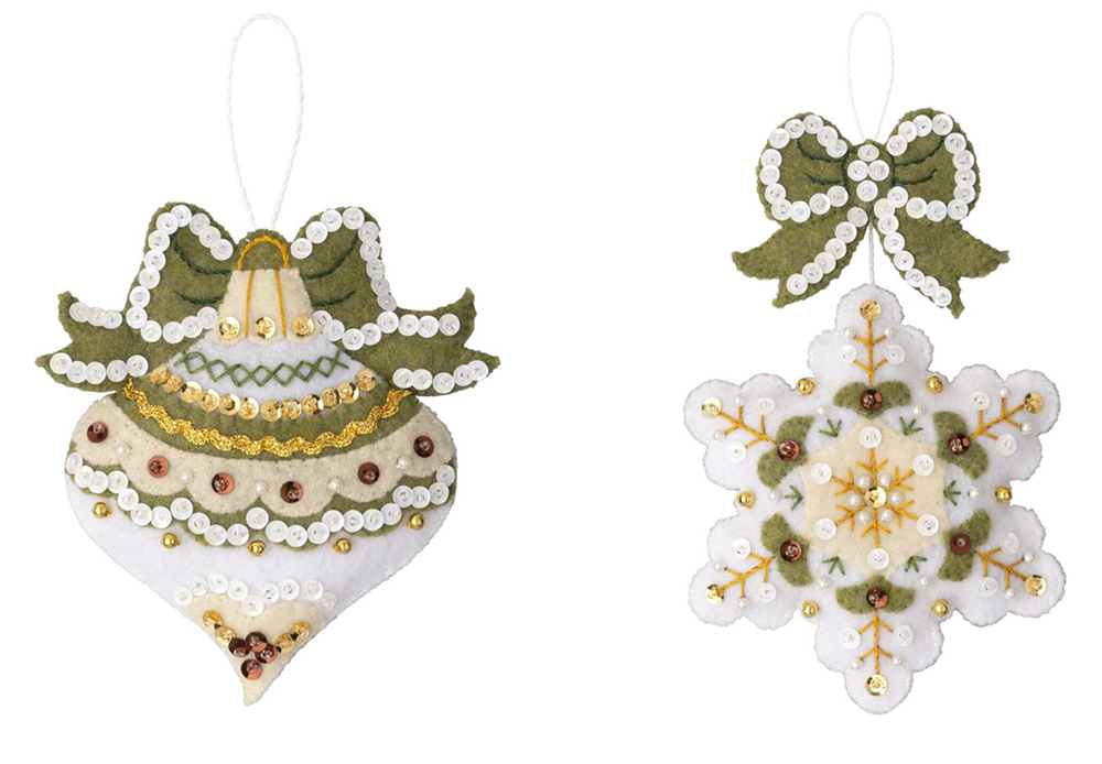 Felt Ornaments Applique Kit set of 6 - Twelve Days of Christmas From Bucilla  - Bucilla - Kits - Casa Cenina
