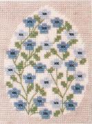 Blu Flowers in Egg