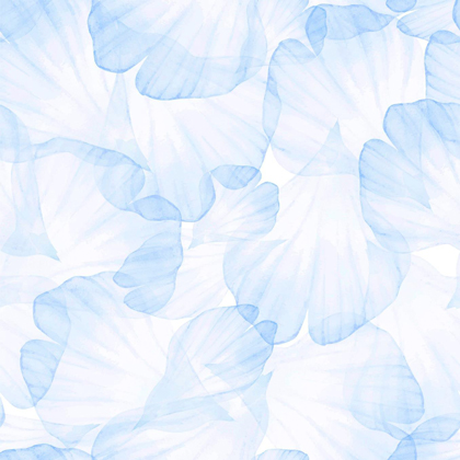 14ct Printed Aida Fabric - Blue petals 38X46CM