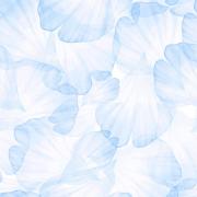 14ct Printed Aida Fabric - Blue petals 38X46CM