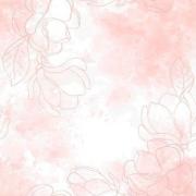 14ct Printed Aida Fabric - Pink magnolia 38X46CM