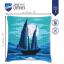 Front Cushion: Sailboat in moonlight