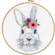 Rabbit with flowers