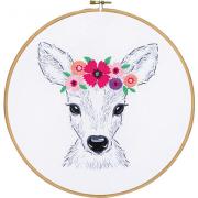 Deer with flowers
