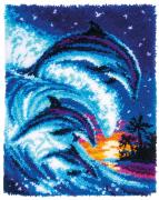 Doormat - Dolphins in tropical atmosphere