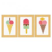 Ice creams set of 3