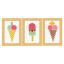 Ice creams set of 3