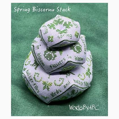 Spring Biscornu Stack