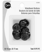 Waistband Buttons - Black