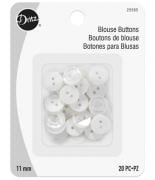 Blouse Buttons - White pearl