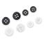 Shirt Buttons - Black and white