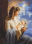 Saint Mary and The Child - Needlepoint