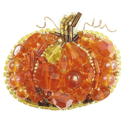 Pumpkin - Brooch