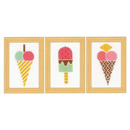 Ice creams set of 3