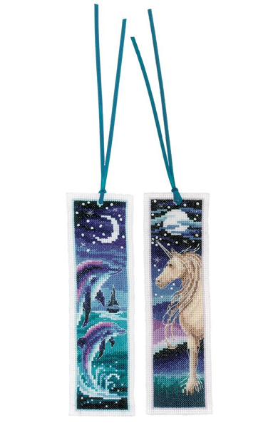 Bookmark - Dolphin and unicorn (2)