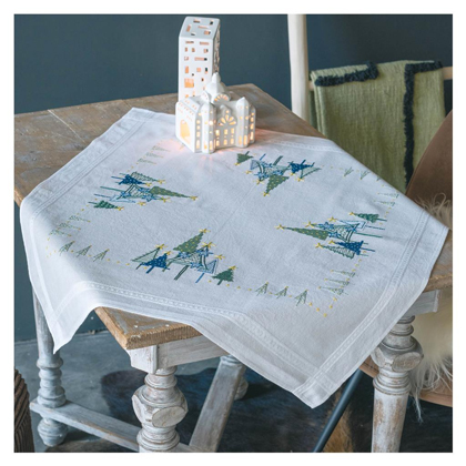 Squared Tablecloth - Modern pine trees