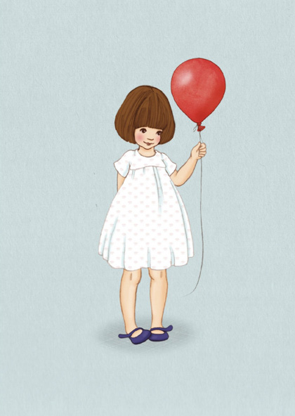 Postcard - Belle\'s balloon