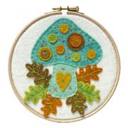 Felt Kit - Forest mushroom - with frame