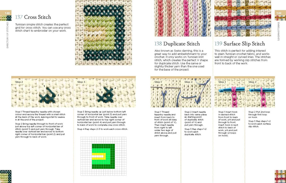 Tunisian Crochet Stitch Dictionary From Search Press - Books and Magazines  - Books and Magazines - Casa Cenina