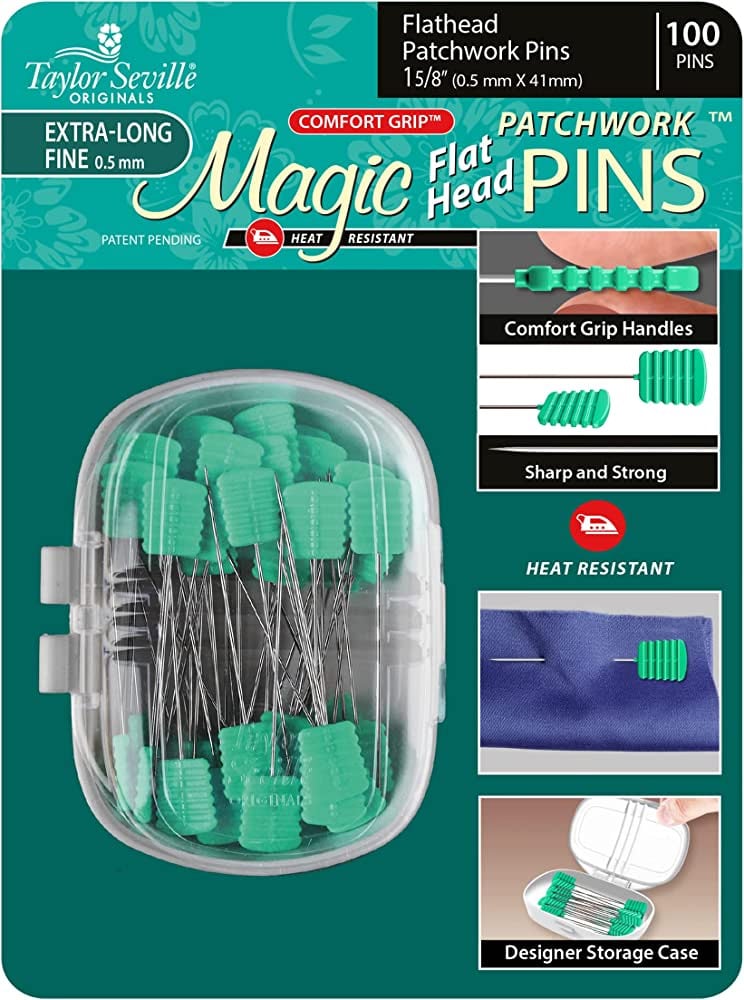 Taylor Seville Magic Pins Fine Patchwork Pins Accessory