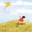 Postcard - Fly a kite