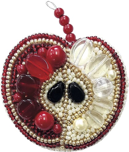Red Apple - Brooch