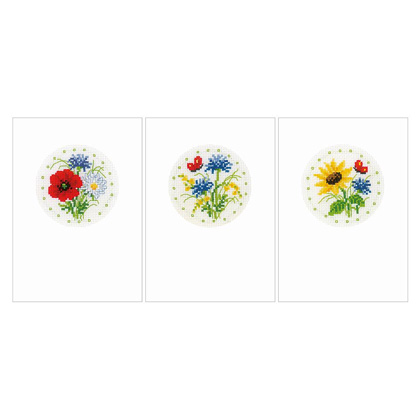 Greeting Cards: Field Flowers - Set of 3