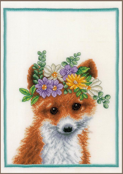 Flower crown fox