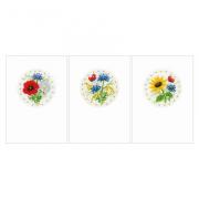 Greeting Cards: Field Flowers - Set of 3