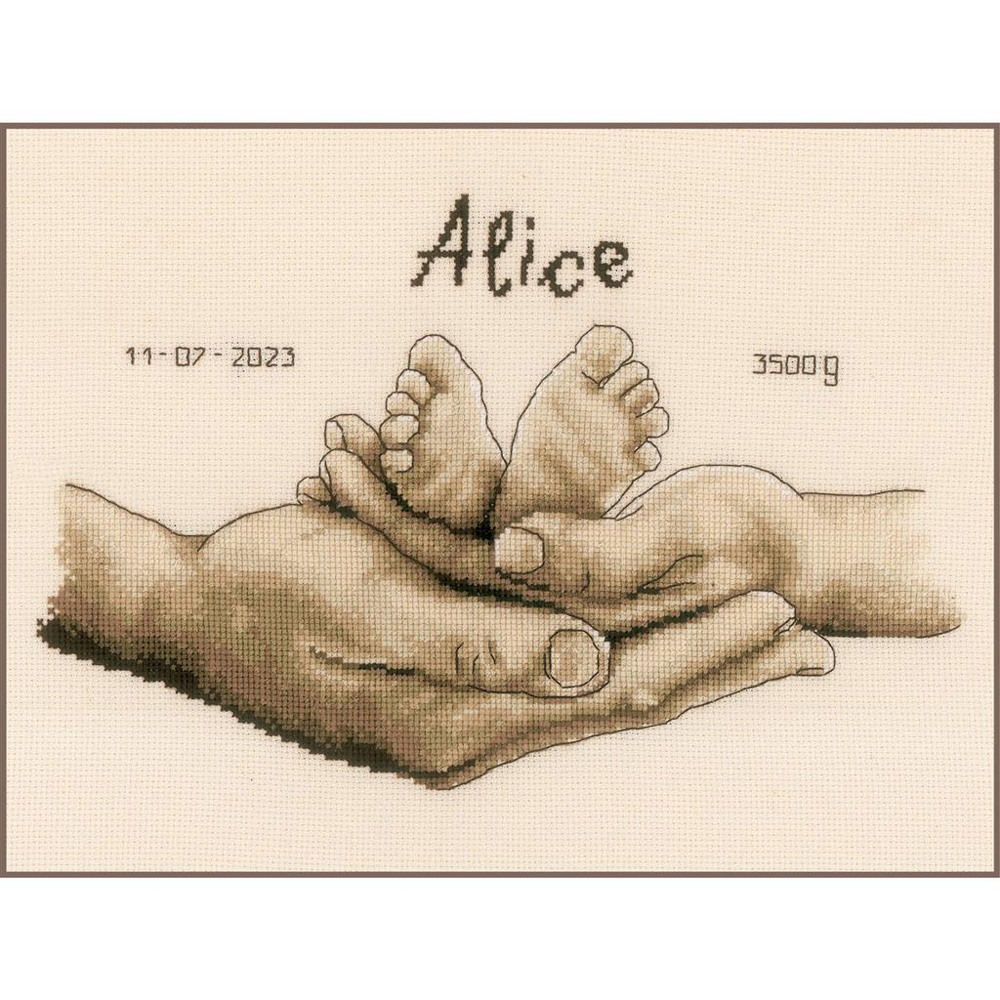 Vervaco Baby's Feet Counted Cross-Stitch Kit